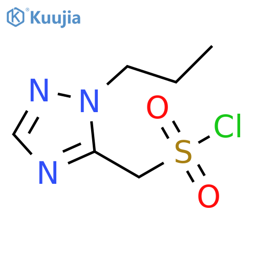 (1-propyl-1H-1,2,4-triazol-5-yl)methanesulfonyl chloride structure