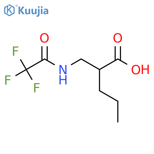 2-[(Trifluoroacetamido)methyl]pentanoic acid structure