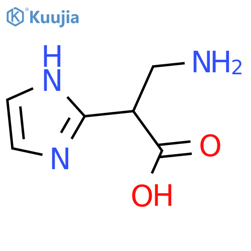 3-amino-2-(1H-imidazol-2-yl)propanoic acid structure
