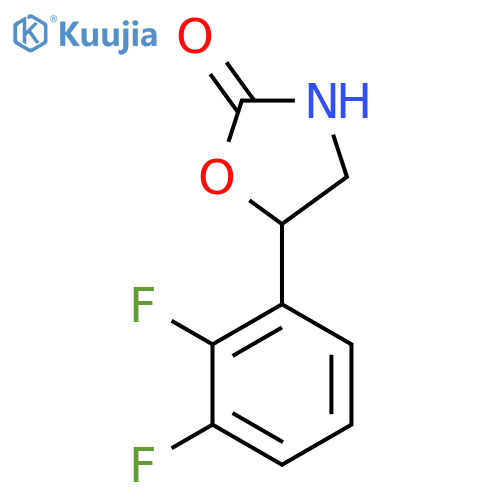 5-(2,3-difluorophenyl)-1,3-oxazolidin-2-one structure