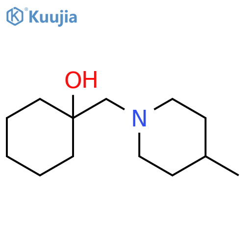 1-[(4-methylpiperidin-1-yl)methyl]cyclohexan-1-ol structure