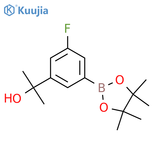 2-3-Fluoro-5-(4,4,5,5-Tetramethyl-1,3,2Dioxaborolan-2-Yl)-Phenyl-Propan-2-Ol- structure