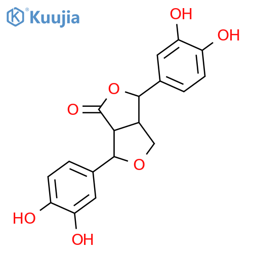 7,9'-Epoxy-3,3',4,4'-tetrahydroxy-8,8'-lignan-9,7'-olide; (7R,7'R,8R,8'S)-form structure