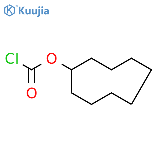 Carbonochloridic acid, cyclononyl ester structure
