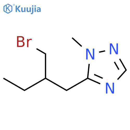 1H-1,2,4-Triazole, 5-[2-(bromomethyl)butyl]-1-methyl- structure