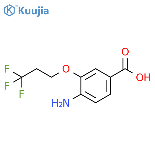 4-Amino-3-(3,3,3-trifluoropropoxy)benzoic acid structure