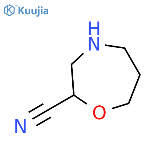 1,4-Oxazepine-2-carbonitrile, hexahydro- structure