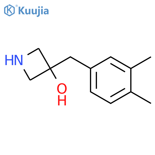 3-(3,4-dimethylphenyl)methylazetidin-3-ol structure