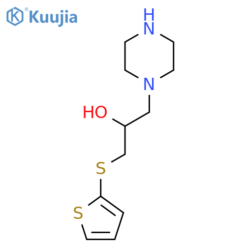 1-(Piperazin-1-yl)-3-(thiophen-2-ylthio)propan-2-ol structure
