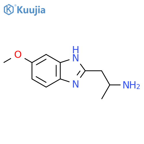 1-(5-methoxy-1H-1,3-benzodiazol-2-yl)propan-2-amine structure