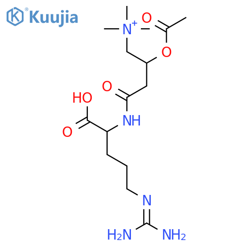1-Butanaminium,2-(acetyloxy)-4-[[4-[(aminoiminomethyl)amino]-1-carboxybutyl]amino]-N,N,N-trimethyl-4-oxo-,[R-(R*,S*)]- (9CI) structure