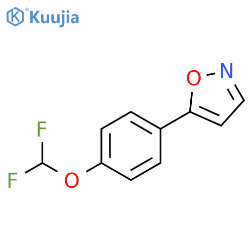 5-4-(difluoromethoxy)phenyl-1,2-oxazole structure