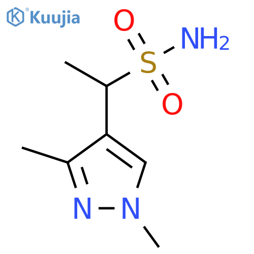 1-(1,3-Dimethylpyrazol-4-yl)ethanesulfonamide structure