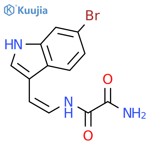 Ethanediamide, N-[(1Z)-2-(6-bromo-1H-indol-3-yl)ethenyl]- structure
