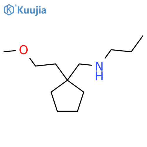 n-((1-(2-Methoxyethyl)cyclopentyl)methyl)propan-1-amine structure