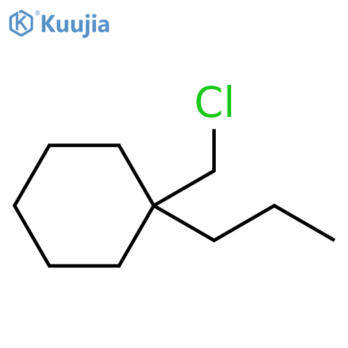 Cyclohexane, 1-(chloromethyl)-1-propyl- structure