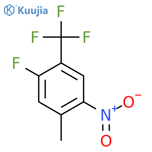 1-Fluoro-5-methyl-4-nitro-2-(trifluoromethyl)benzene structure