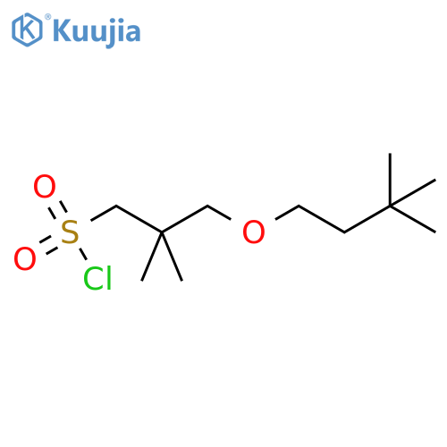 3-(3,3-dimethylbutoxy)-2,2-dimethylpropane-1-sulfonyl chloride structure