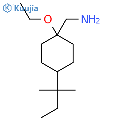1-ethoxy-4-(2-methylbutan-2-yl)cyclohexylmethanamine structure