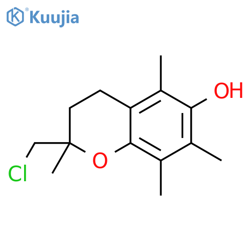 2H-1-Benzopyran-6-ol, 2-(chloromethyl)-3,4-dihydro-2,5,7,8-tetramethyl- structure