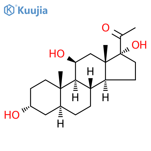 5α-Pregnan-3α,11β,17-triol-20-one structure