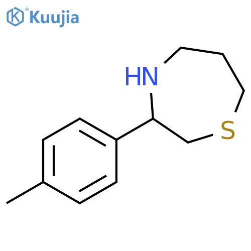 1,4-Thiazepine, hexahydro-3-(4-methylphenyl)- structure