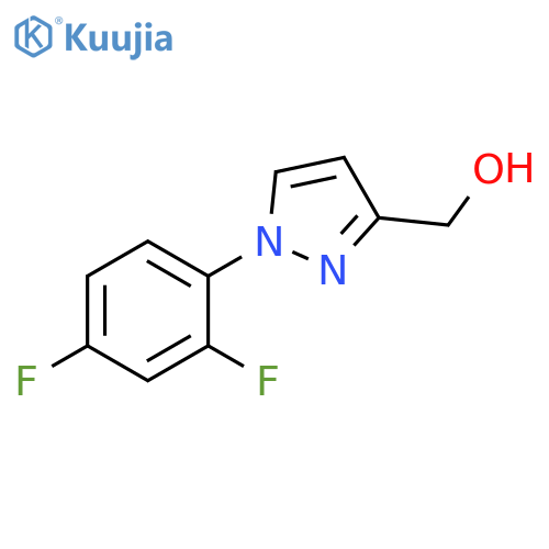 1-(2,4-difluorophenyl)-1H-pyrazol-3-ylmethanol structure