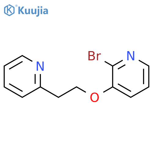 2-bromo-3-2-(pyridin-2-yl)ethoxypyridine structure