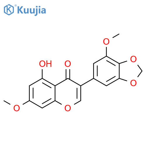 4H-1-Benzopyran-4-one,5-hydroxy-7-methoxy-3-(7-methoxy-1,3-benzodioxol-5-yl)- structure
