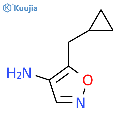 5-(cyclopropylmethyl)-1,2-oxazol-4-amine structure