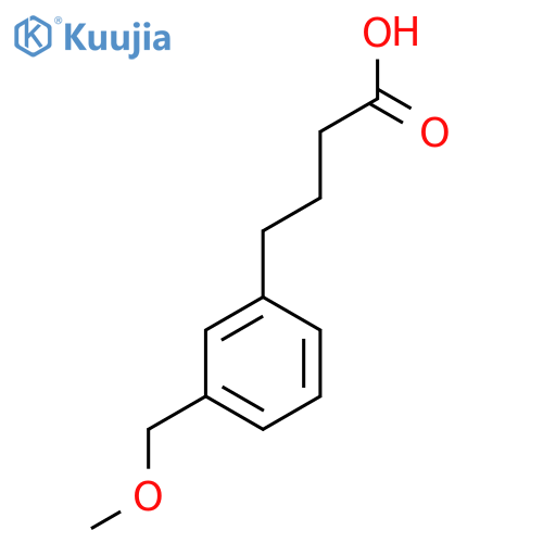 4-3-(methoxymethyl)phenylbutanoic acid structure