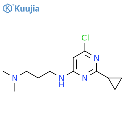 N1-(6-Chloro-2-cyclopropylpyrimidin-4-yl)-N3,N3-dimethylpropane-1,3-diamine structure