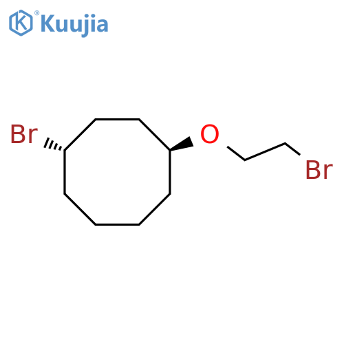 Cyclooctane, 1-bromo-4-(2-bromoethoxy)-, trans- structure