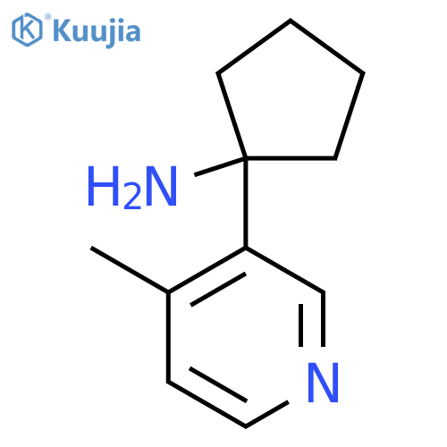 1-(4-methylpyridin-3-yl)cyclopentan-1-amine structure