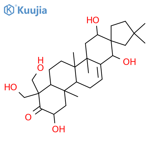19(18→17)-Abeo-2,16,18,23,24-pentahydroxy-28-nor-12-oleanen-3-one; (2α,16β,17R,18β)-form structure