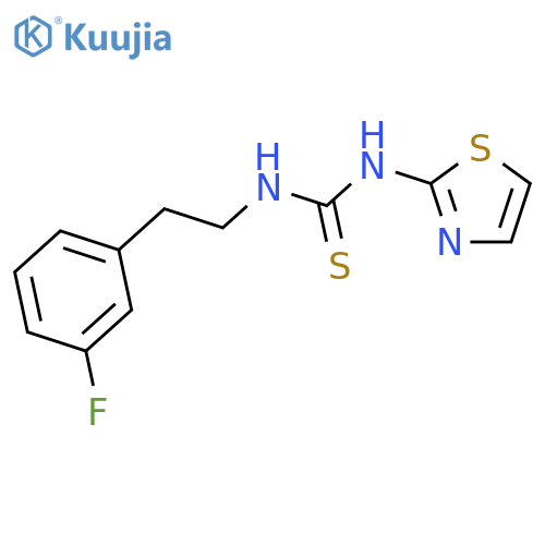 Thiourea,N-[2-(3-fluorophenyl)ethyl]-N'-2-thiazolyl- structure