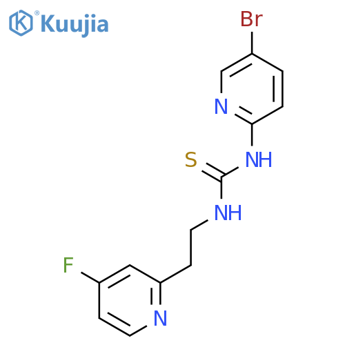Thiourea, N-(5-bromo-2-pyridinyl)-N'-[2-(4-fluoro-2-pyridinyl)ethyl]- structure