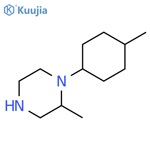 Piperazine, 2-methyl-1-(4-methylcyclohexyl)- structure