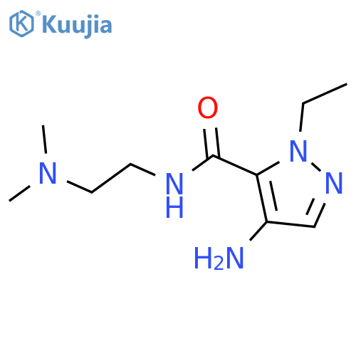 1H-Pyrazole-5-carboxamide, 4-amino-N-[2-(dimethylamino)ethyl]-1-ethyl- structure