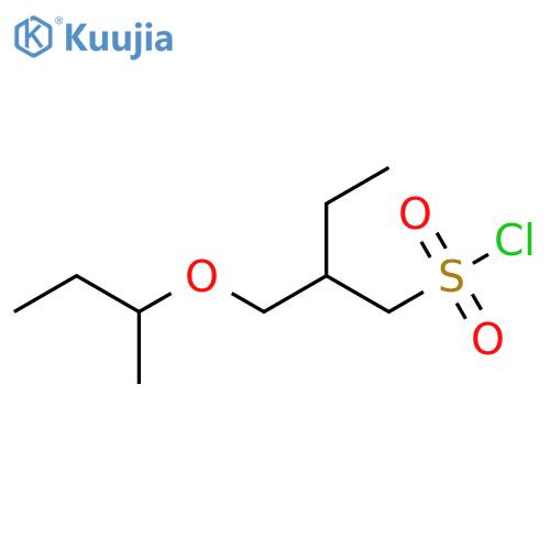 2-(butan-2-yloxy)methylbutane-1-sulfonyl chloride structure