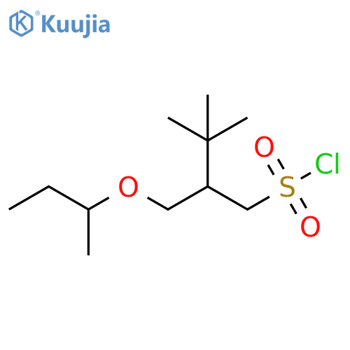 2-(butan-2-yloxy)methyl-3,3-dimethylbutane-1-sulfonyl chloride structure