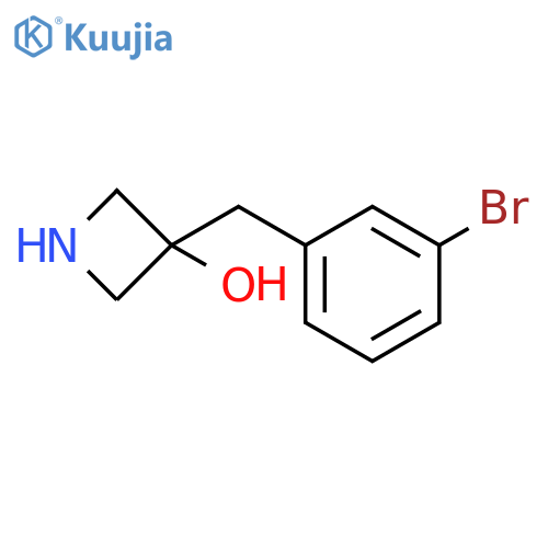 3-(3-bromophenyl)methylazetidin-3-ol structure