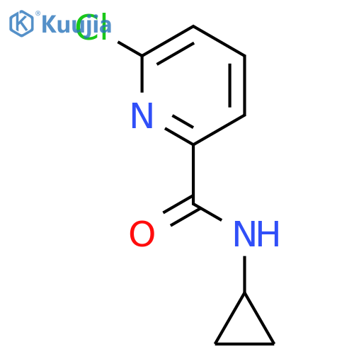 2-Pyridinecarboxamide, 6-chloro-N-cyclopropyl- structure