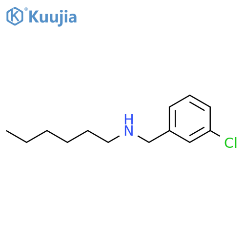 (3-chlorophenyl)methyl(hexyl)amine structure