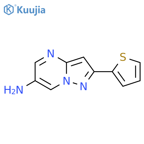2-(Thiophen-2-yl)pyrazolo[1,5-a]pyrimidin-6-amine structure