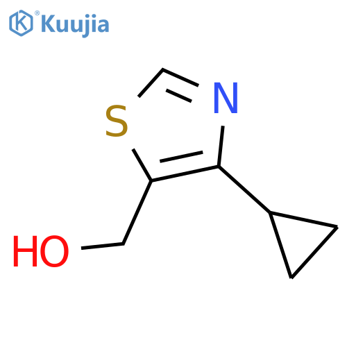 (4-cyclopropyl-1,3-thiazol-5-yl)methanol structure