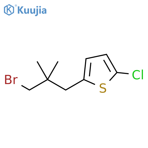 Thiophene, 2-(3-bromo-2,2-dimethylpropyl)-5-chloro- structure