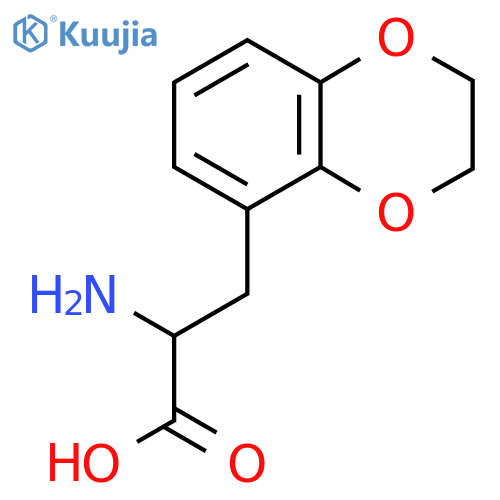 2-amino-3-(2,3-dihydro-1,4-benzodioxin-5-yl)propanoic acid structure