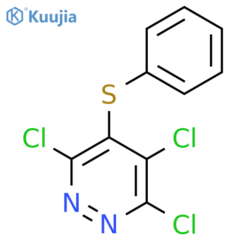 Pyridazine, 3,4,6-trichloro-5-(phenylthio)- structure