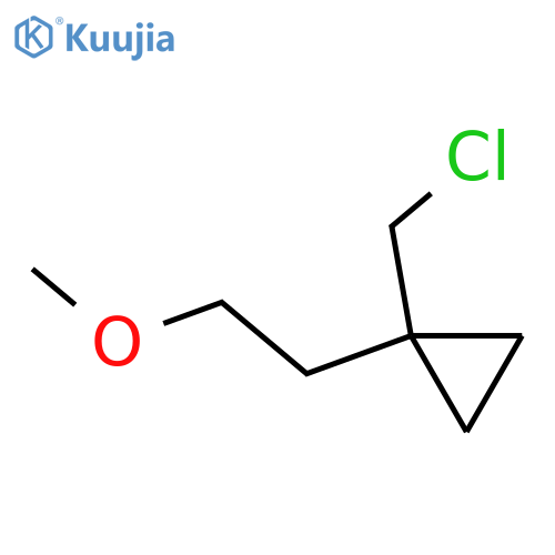 1-(CHLOROMETHYL)-1-(2-METHOXYETHYL)CYCLOPROPANE structure